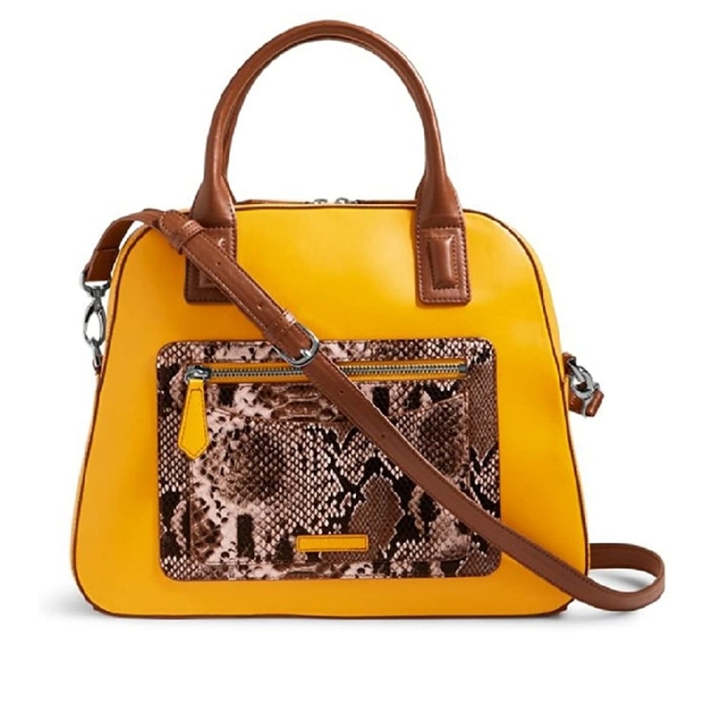 Vera Bradley Maize Python Print Bowler Handbag - image 1